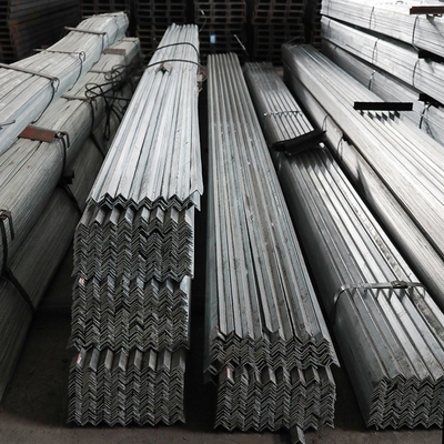 Hot Rolled Galvanized Angle Bar Steel Profile Zinc Layer With Grade AISI 6mm