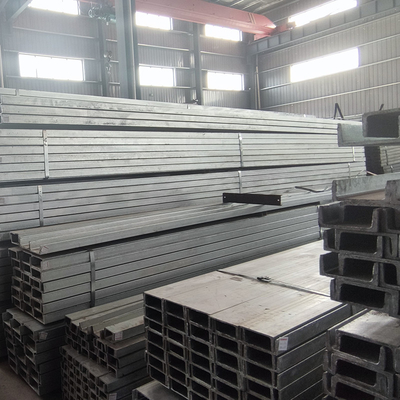 Hot Dipped Galvanized Steel Channel Structural U Beam Steel Rod 16 Gauge