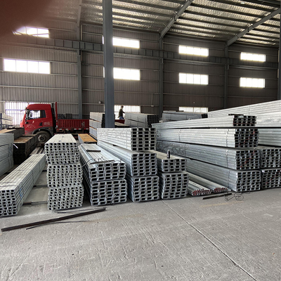 C Channel Galvanized Long Steel U Beam Profile 80*43*5mm Q235 Q345 Material