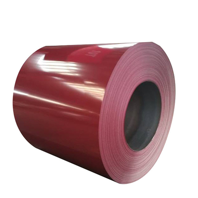 Color Coated PPGI Steel Coil Galvanized 0.55mm Thickness With AISI Standard