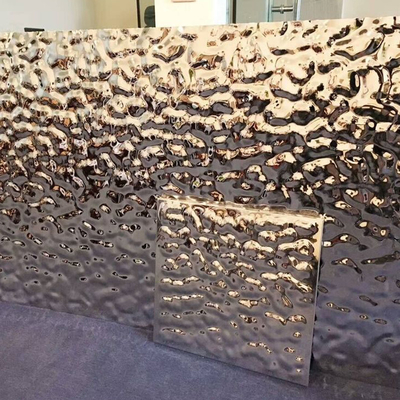 0.55mm Water Corrugated Stainless Steel Plate 430 309S Alloy Sheet For Decorative