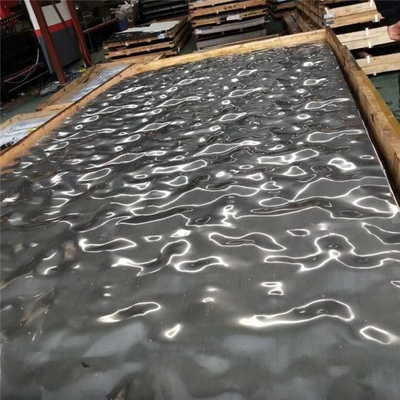 Cold Drawn Stainless Steel Stamped Ripple Sheet Mirror 0.1mm 0.5mm 1mm For Ceiling