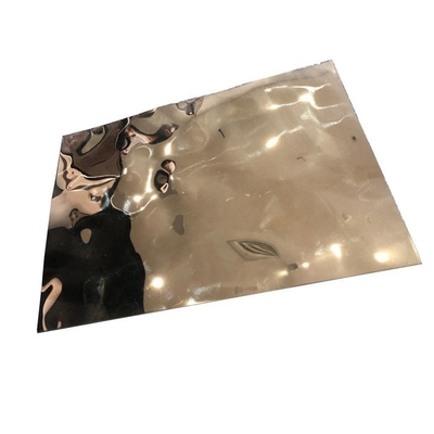 Cold Drawn Stainless Steel Stamped Ripple Sheet Mirror 0.1mm 0.5mm 1mm For Ceiling