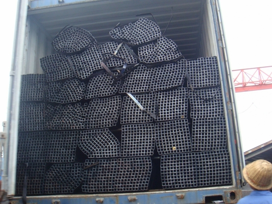 ERW Black Square Metal Tubing Length 8.2m Galvanized Square Tube