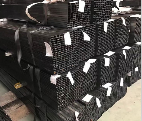 ERW Black Square Metal Tubing Length 8.2m Galvanized Square Tube