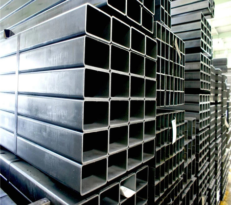 ISO 14mm Black Steel Square Tube JIS SS400 Galvanized Square Tube