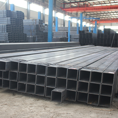 ISO 14mm Black Steel Square Tube JIS SS400 Galvanized Square Tube