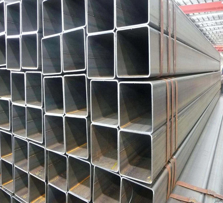 ISO 14mm Black Steel Square Tube JIS SS400 Galvanized Square Tube