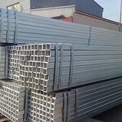 Hot Dip Q345 Galvanised Steel Box Section 100x100 Square Pipe Gal
