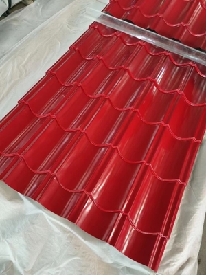 12m Corrugated Galvanized Steel Sheet SPCC Galvanised Steel Roof Sheets