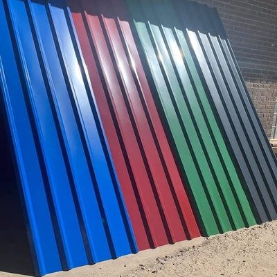 PPGI Galvanized Corrugated Metal Roofing 0.02mm DX51D ASTM
