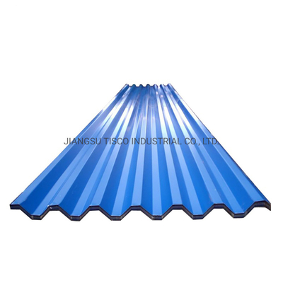 0.28mm Color Coated Corrugated Sheets 30 Inch Pre Painted Aluminum  Metal