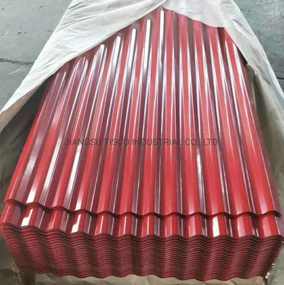 0.28mm Color Coated Corrugated Sheets 30 Inch Pre Painted Aluminum  Metal