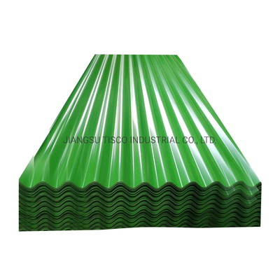 0.28mm Color Coated Corrugated Sheets 30 Inch Pre Painted Aluminum  Metal