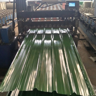 Ral Color PPGI Roof Sheet G350 12 Foot Corrugated Metal Wave Type